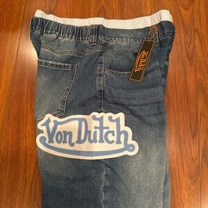 Von Dutch Relaxed Fit Denim Jeans - Classic Blue